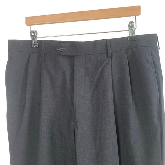 Jos A Bank Sz 44L/36R Men's 2-Piece Suit w/ Sport Coat Blazer Jacket Gray Black - Picture 8 of 15